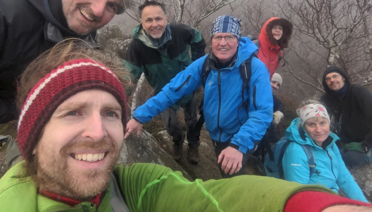 Gipfel-Selfie auf der Mooswand nach dem Arbeitseinsatz im Okertal | © Johannes Schlatow