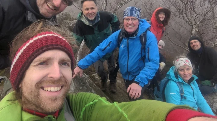 Gipfel-Selfie auf der Mooswand nach dem Arbeitseinsatz im Okertal | © Johannes Schlatow