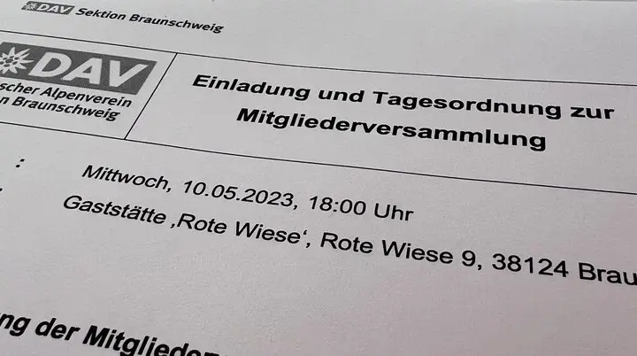 Tagesordnung Header 2023 | © Sektion Braunschweig