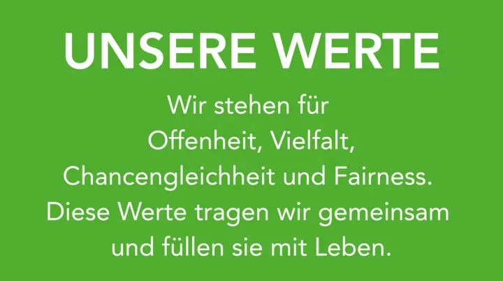 UNSERE WERTE: Wir stehen für Offenheit, Vielfalt, Chancengleichheit und Fairness. Diese Werte tragen wir gemeinsam und füllen sie mit Leben. | © DAV Braunschweig