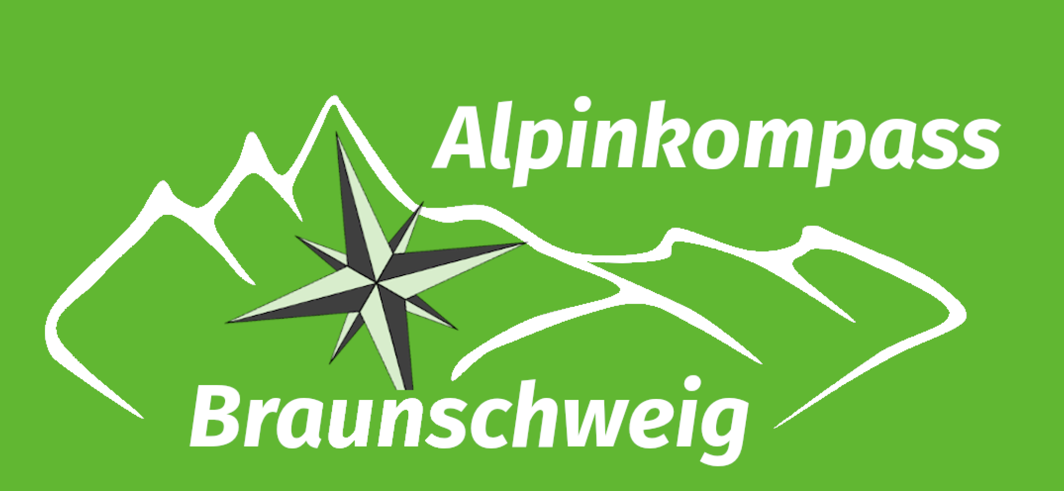 Logo - Alpinkompass Braunschweig grün | © Sektion Braunschweig
