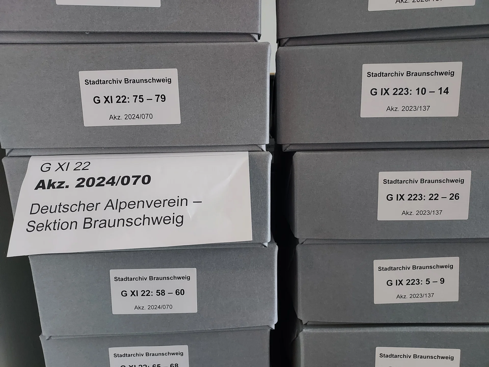 Aktenaufbewahrung im Stadtarchiv Braunschweig | © Meike Buck